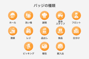 タイミーのバッジの種類