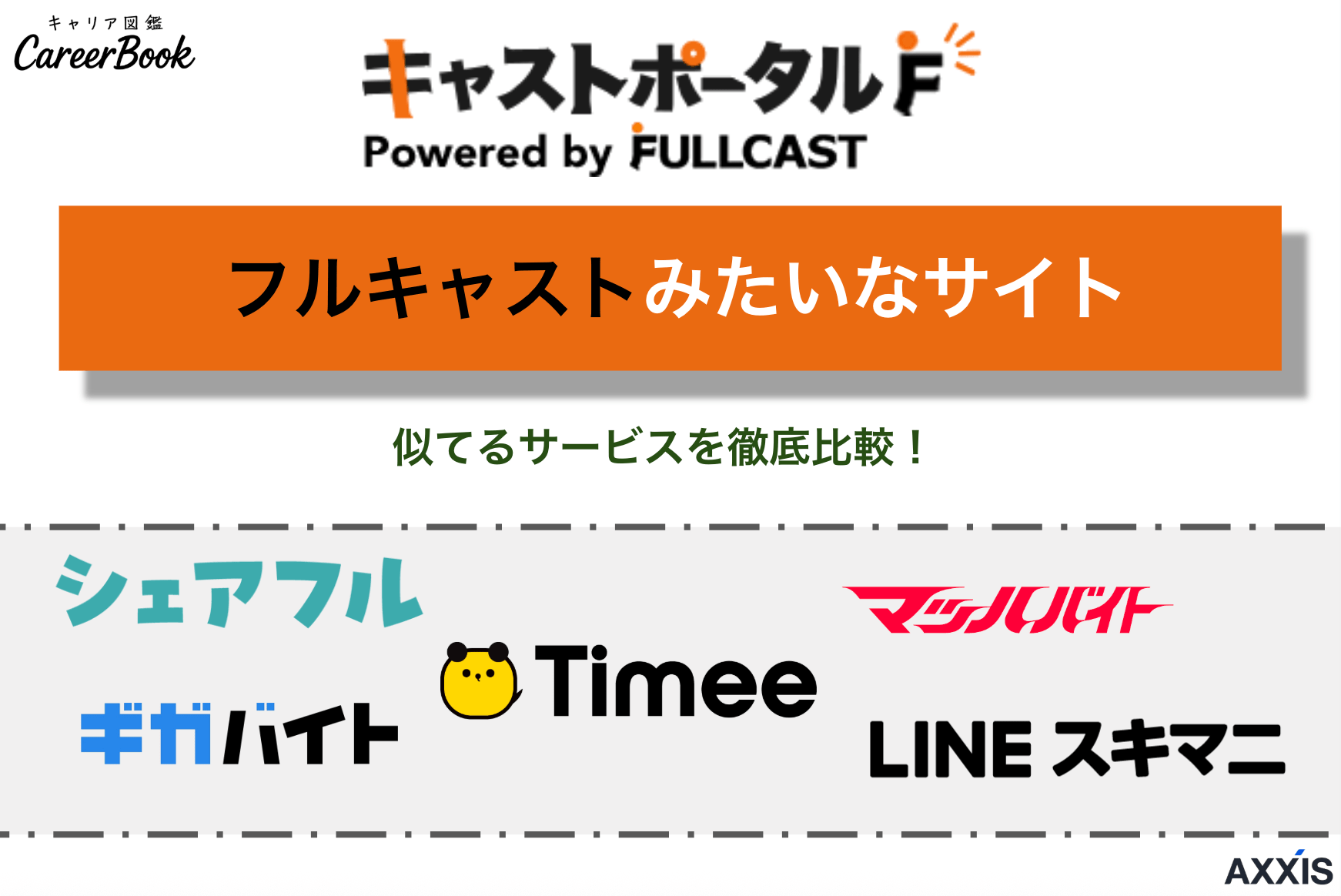 フルキャストみたいなサイトのおすすめ厳選｜単発バイトが決まりやすい人気派遣アプリを比較