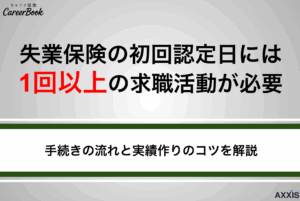 失業保険の初回認定日には1回以上の求職活動が必要！手続きの流れと実績作りのコツを解説